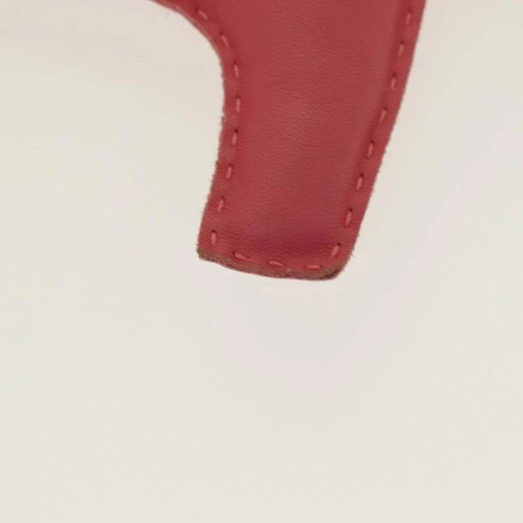 HERMES Rodeo Charm Leather Pink Auth - Picture 6 of 14